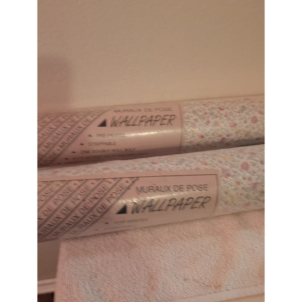 VTG  Wallpaper  Muraux De Pose Floral Cottagecore 2 Dbl Rolls NOS Prepasted Germ